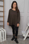 Elnora Pocket Cotton Top Cocoa