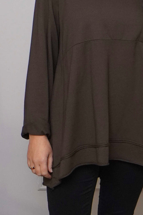 Elnora Pocket Cotton Top Cocoa - Image 3