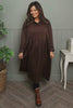 Saskia Hooded Dress Cocoa