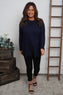 Chantelle Lace Detail Top Navy