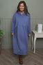 Saskia Hooded Dress Blue