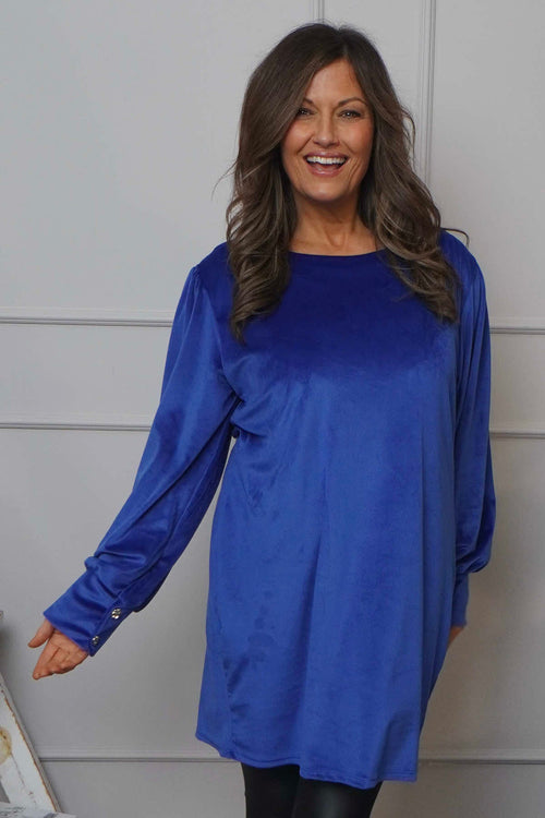Zannah Button Back Tunic Cobalt - Image 2