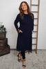 Merinda Lace Detail Dress Navy