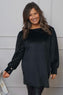 Zannah Button Back Tunic Black