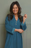 Terrie Needlecord Dress Teal