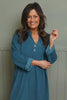 Terrie Needlecord Dress Teal
