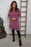 Elisa Pocket Knitted Tunic Grape