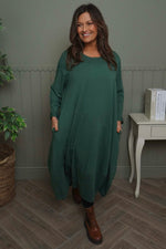 Edie Cotton Dress Green Green - Edie Cotton Dress Green