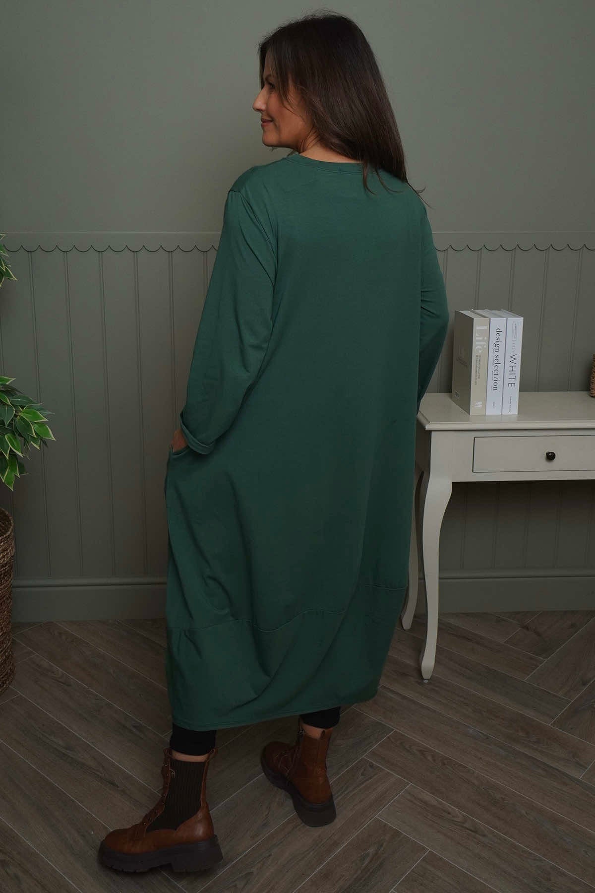 Edie Cotton Dress Green