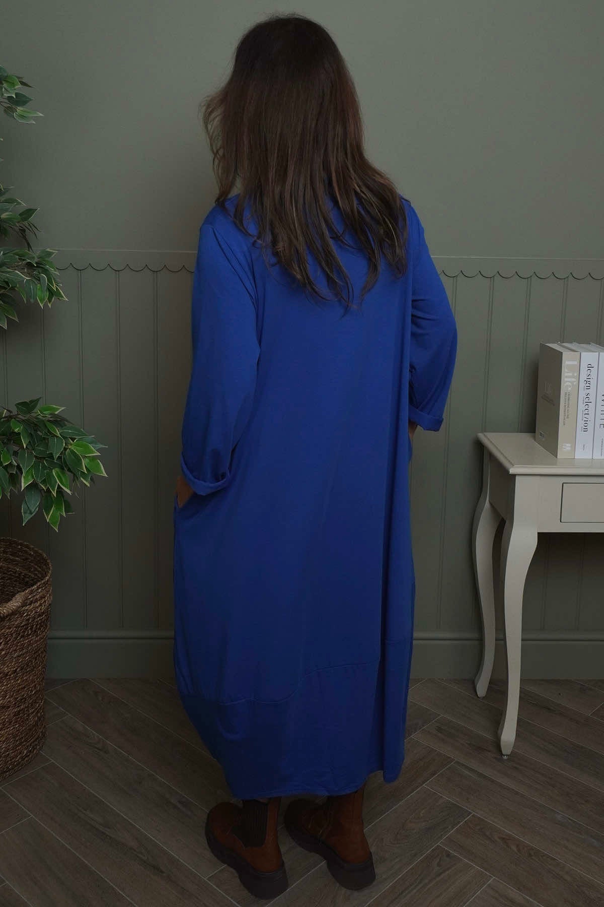 Edie Cotton Dress Cobalt