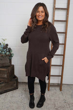 Elisa Pocket Knitted Tunic Cocoa Cocoa - Elisa Pocket Knitted Tunic Cocoa