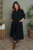 Lecia Needlecord Shirt Dress Black