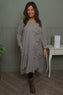 Florina Flower Patch Needlecord Dress Mocha