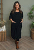 Etta Needlecord Dress Black
