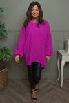 Salina Long Sleeve Top Berry