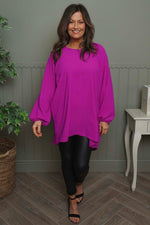 Salina Long Sleeve Top Berry Berry - Salina Long Sleeve Top Berry