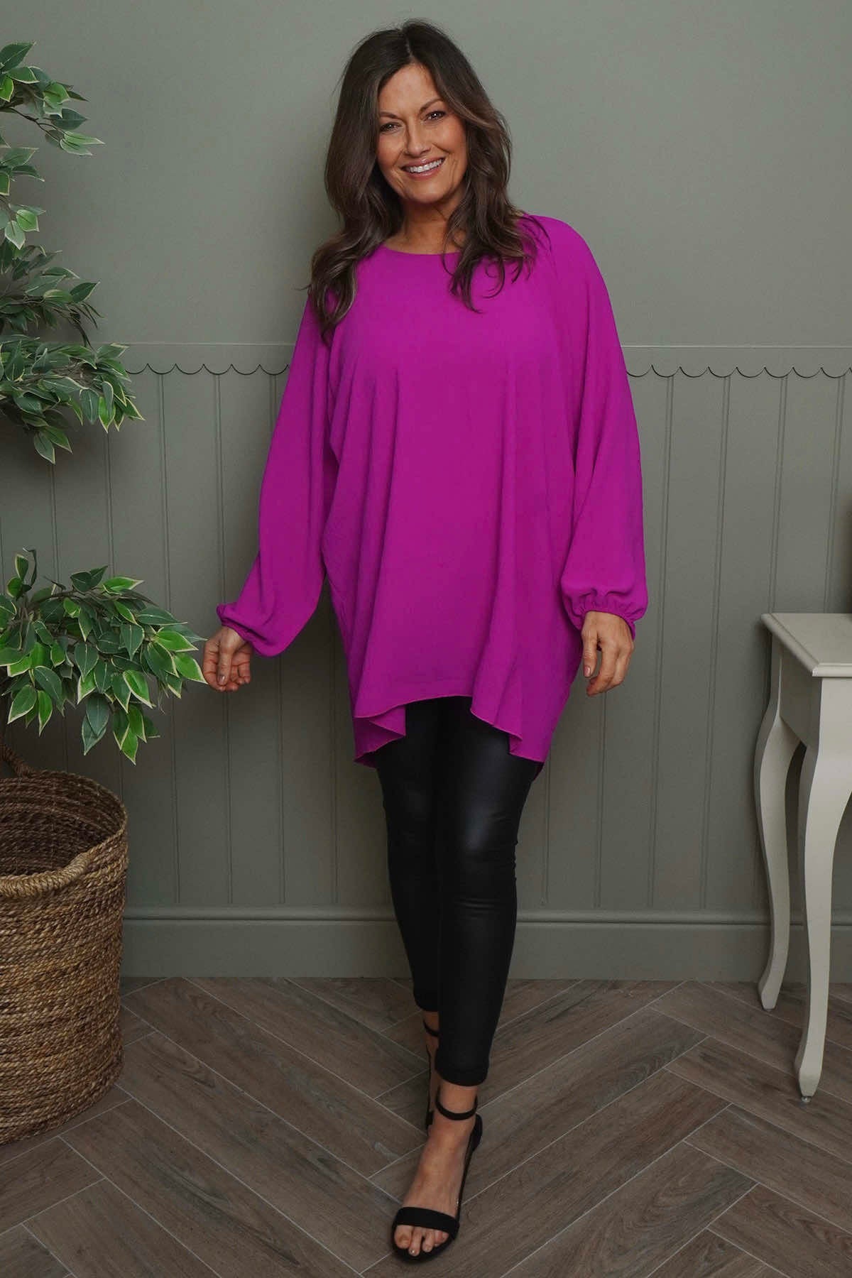 Salina Long Sleeve Top Berry