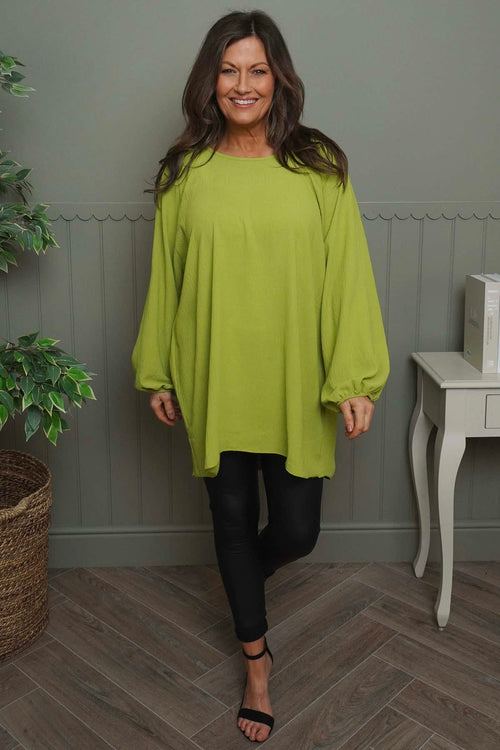 Salina Long Sleeve Top Green - Image 3