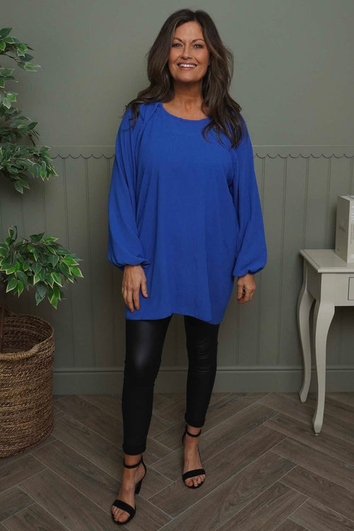 Salina Long Sleeve Top Cobalt - Image 2