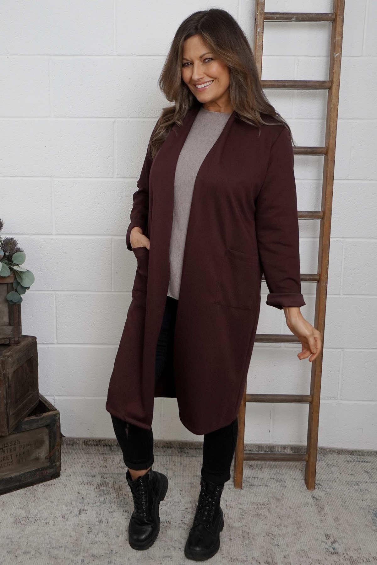 Christabel Jacket Burgundy