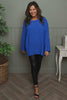 Wynne Pleated Top Cobalt
