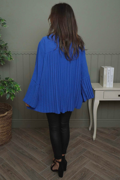 Wynne Pleated Top Cobalt - Image 4