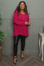 Elianna Button Top Hot Pink