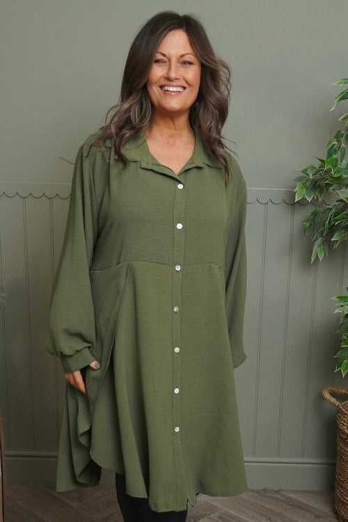 Eulalia Shirt Khaki - Image 1