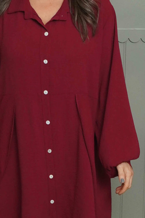 Eulalia Shirt Wine - Image 3