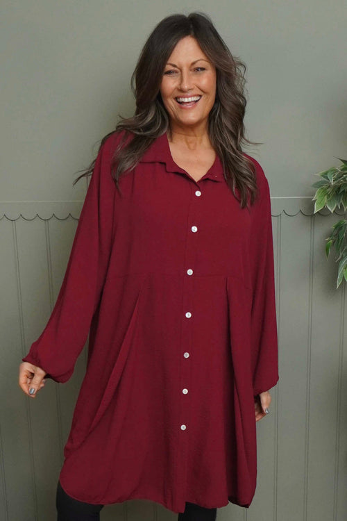 Eulalia Shirt Wine - Image 1