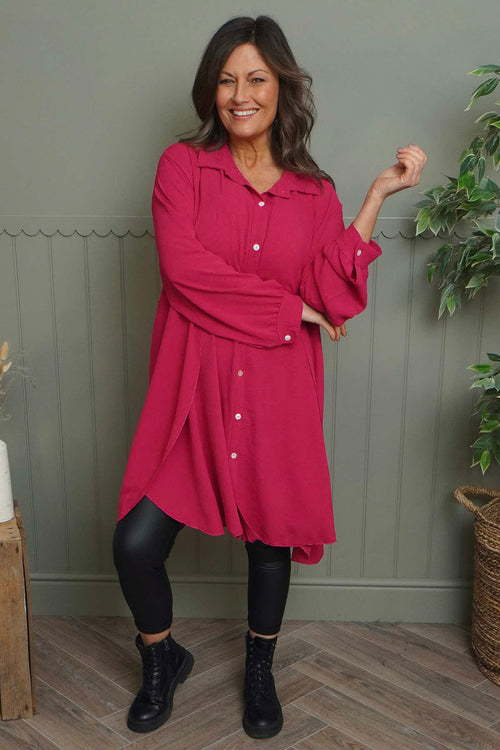 Eulalia Shirt Hot Pink - Image 1