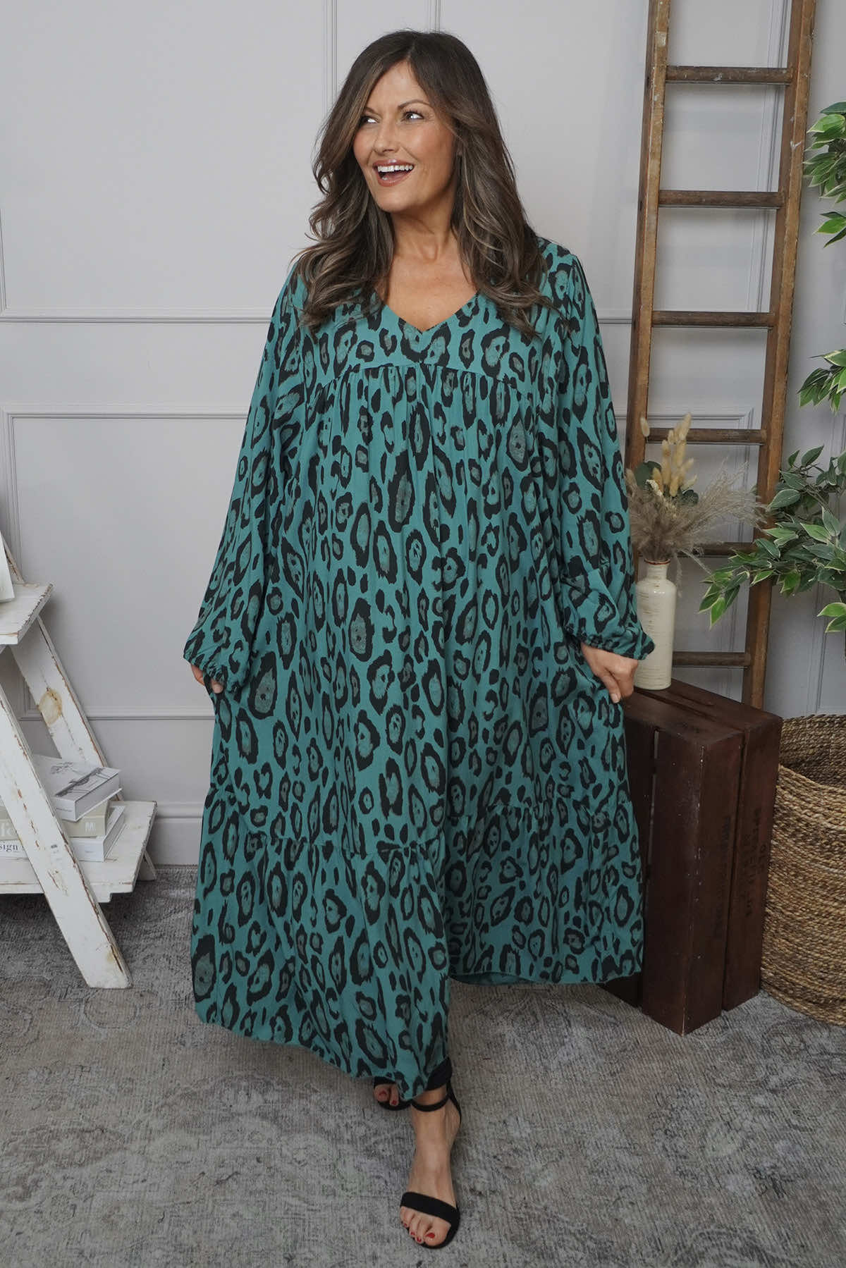 green and pink leopard print dress Green & Pink Leopard Dress Life According to Jamie