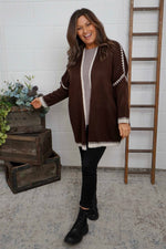 Melina Knitted Cardigan Cocoa Cocoa - Melina Knitted Cardigan Cocoa