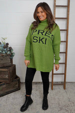 Apres Ski Polo Neck Jumper Olive Olive - Apres Ski Polo Neck Jumper Olive