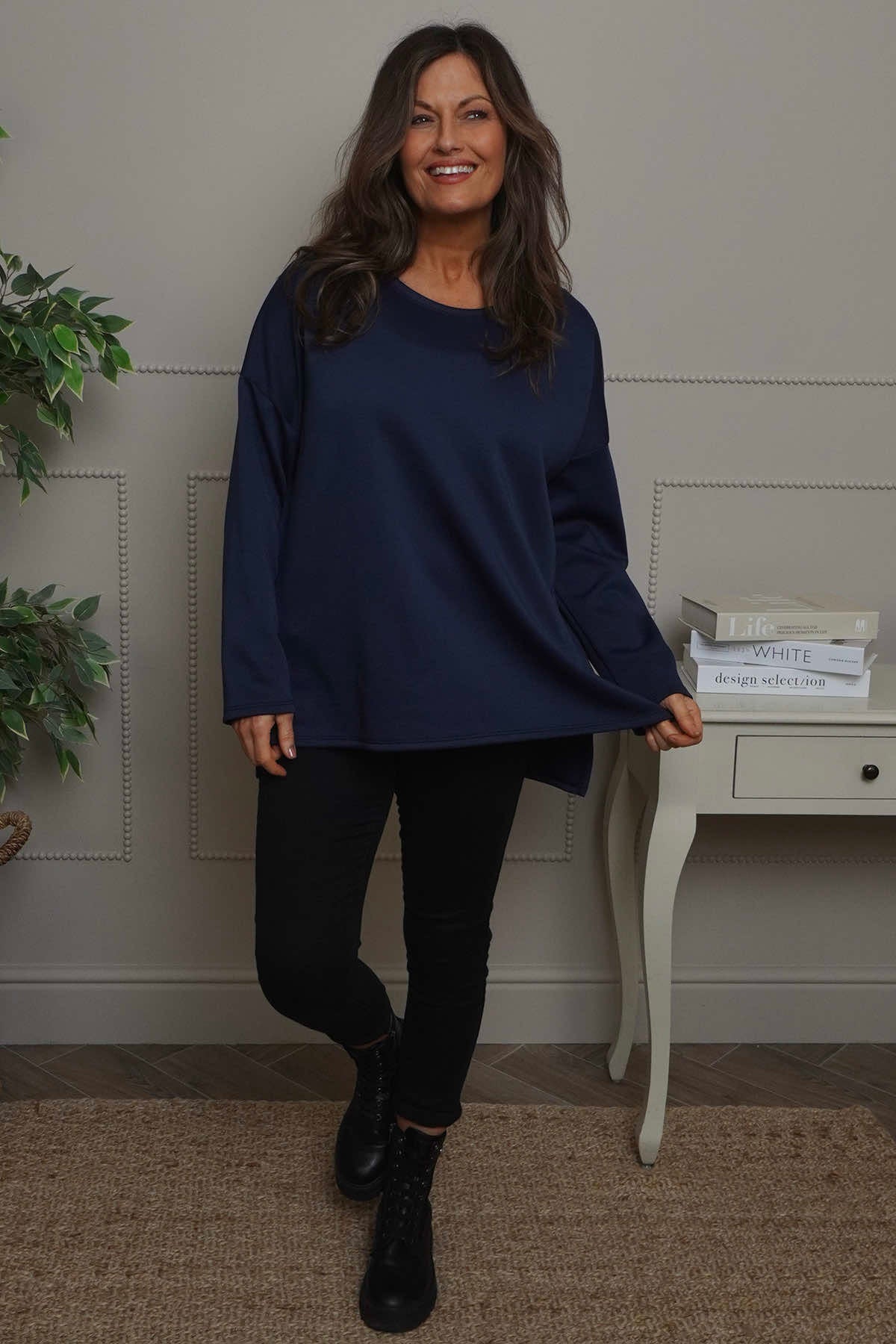 Esra Top Navy