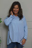 Edwina Cotton Top Light Blue