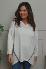 Edwina Cotton Top Stone Stone - Edwina Cotton Top Stone