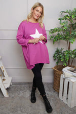Jodene Star Cotton Top Berry Berry - Jodene Star Cotton Top Berry