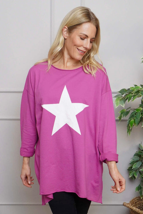 Jodene Star Cotton Top Berry - Image 2