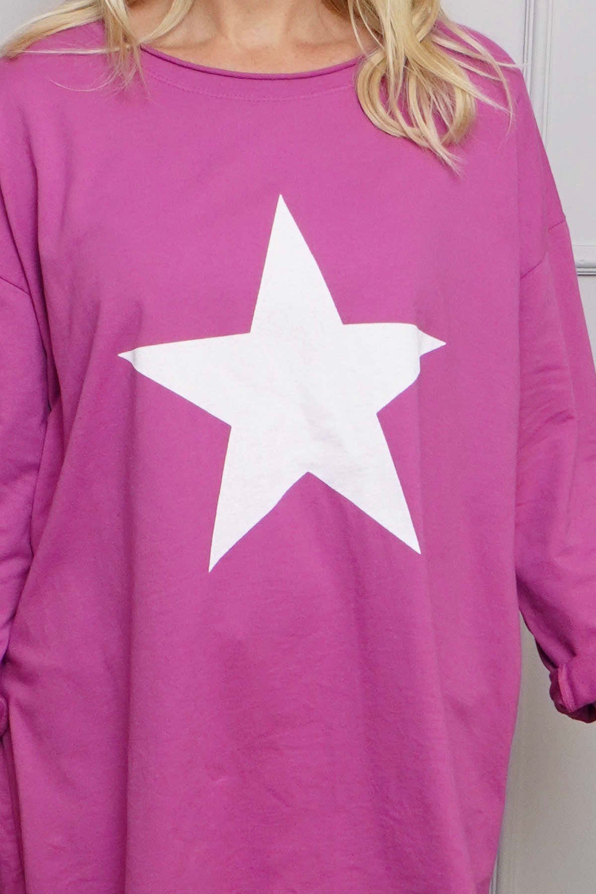 Jodene Star Cotton Top Berry