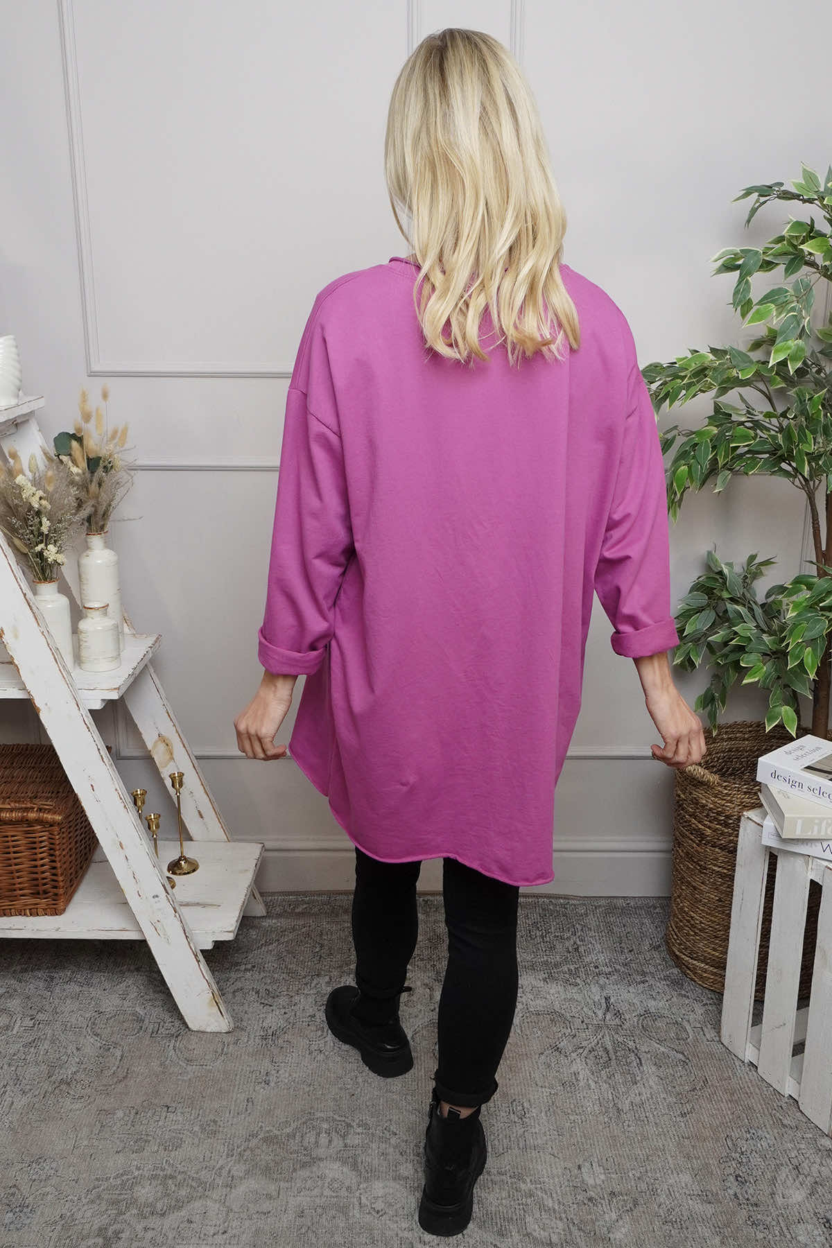 Jodene Star Cotton Top Berry
