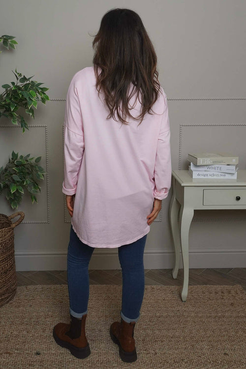 Edwina Cotton Top Pink - Image 4