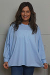 Dianne Cotton Top Light Blue