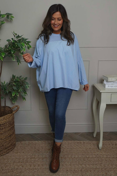 Dianne Cotton Top Light Blue - Image 2