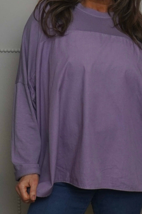 Dianne Cotton Top Purple - Image 3