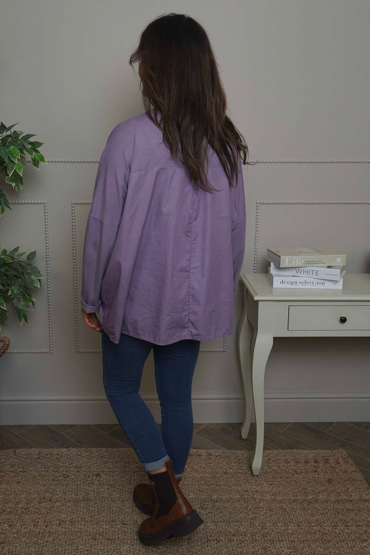 Dianne Cotton Top Purple