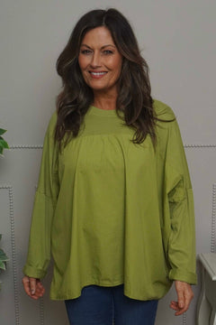 Dianne Cotton Top Green