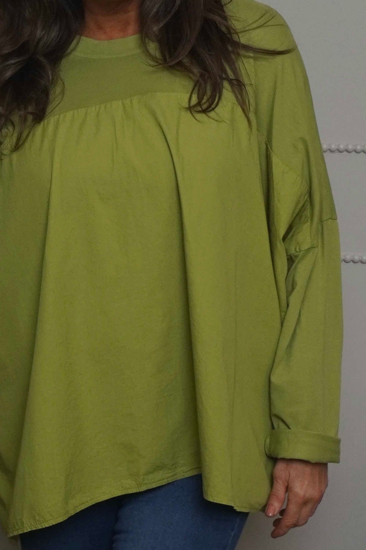 Dianne Cotton Top Green