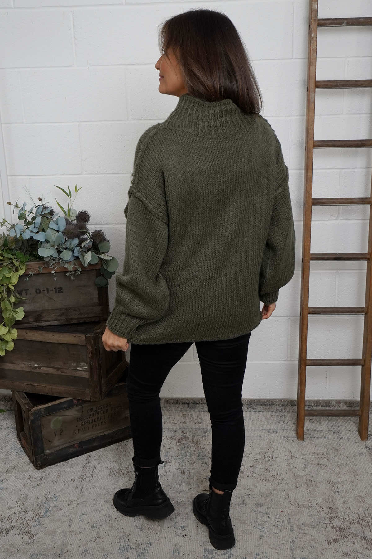 Ciao Knitted Jumper Khaki