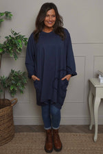 Catherine Cotton Tunic Navy Navy - Catherine Cotton Tunic Navy